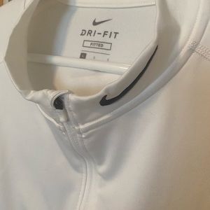 Mens White Nike Dri Fit pullover